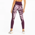 Dames legging Puma  Run 5K Graphic High Waist 7/8 Tight Grape Wine