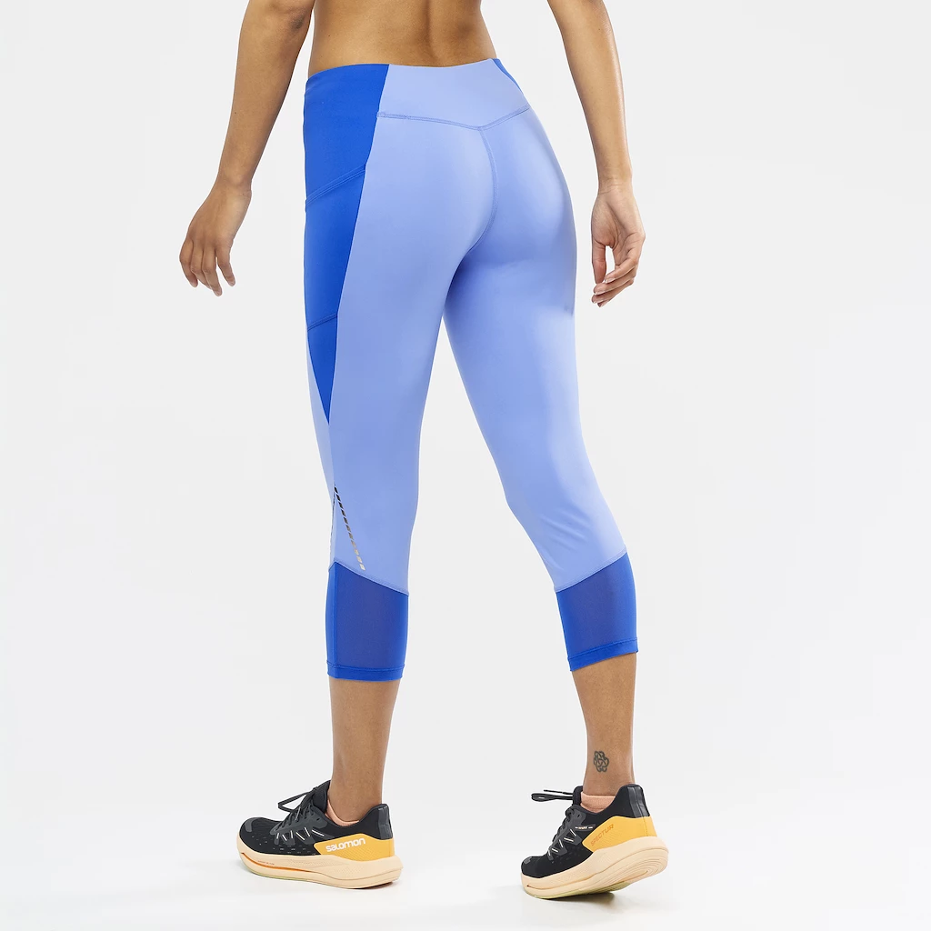 Dames legging Salomon Cross Run 21" Tight Nautical