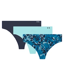 Dames string Under Armour Pure Stretch NS Nov THONG 3Pack Blue