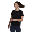 Dames T-shirt adidas  Adizero Tee Black XS