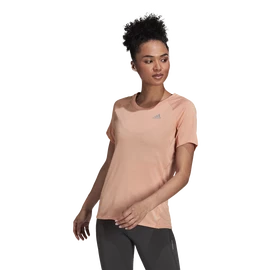 Dames T-shirt adidas Runner Tee Ambient Blush