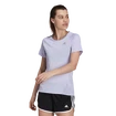 Dames T-shirt adidas  Runner Tee Violet Tone