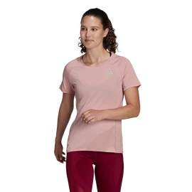 Dames T-shirt adidas Runner Tee Wonder Mauve