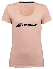 Dames T-shirt Babolat Exercise Babolat Tee Tropical Peach