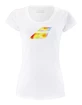 Dames T-shirt Babolat  Exercise Big Flag Tee White