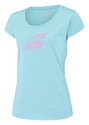 Dames T-shirt Babolat Exercise Flag Tee Women Angel Blue