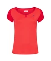 Dames T-shirt Babolat Play Cap Sleeve Top Red