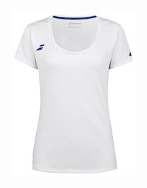 Dames T-shirt Babolat Play Cap Sleeve Top Women White/White