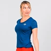 Dames T-shirt BIDI BADU  Anni Burnout Tech Tee Dark Blue