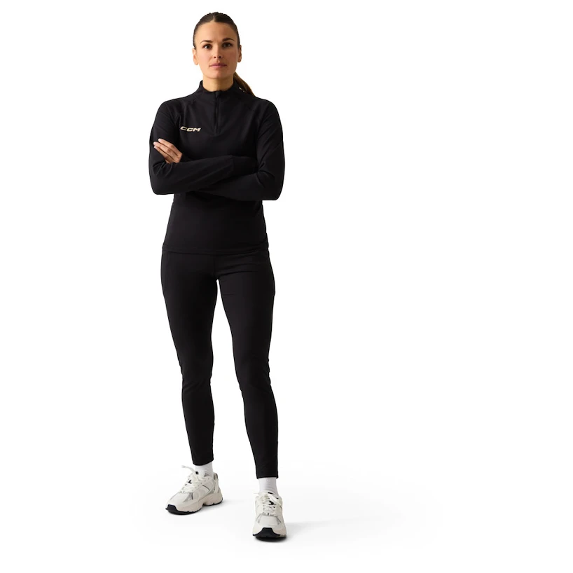 Dames T-shirt CCM Outdoor Thermal LS Shirt Black
