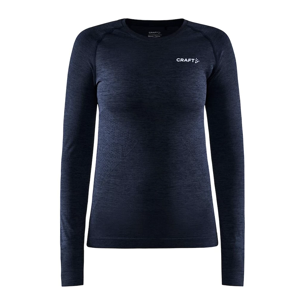 Dames T-shirt Craft Core Dry Active Comfort LS Navy Blue
