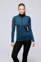 Dames T-shirt Devold  Running Zip Neck Flood