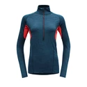 Dames T-shirt Devold  Running Zip Neck Flood