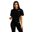 Dames T-shirt GymBeam  Limitless Cropped T-shirt Black XS