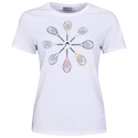 Dames T-shirt Head  Vision Racquet White
