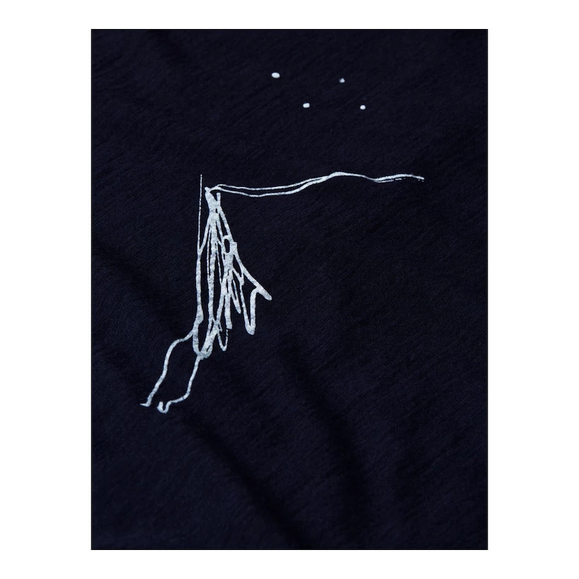 Dames T-shirt Icebreaker Merino 150 Tech Lite SS T South Const Midnight Navy