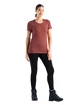 Dames T-shirt Icebreaker  Tech Lite II SS Tee Grape