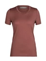 Dames T-shirt Icebreaker  Tech Lite II SS Tee Grape