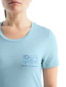 Dames T-shirt Icebreaker Tech Lite II SS Tee Mountain Lake Haze