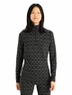 Dames T-shirt Icebreaker  W 250 Vertex LS Half Zip Black