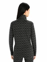 Dames T-shirt Icebreaker  W 250 Vertex LS Half Zip Black