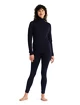 Dames T-shirt Icebreaker W 260 Tech LS Half Zip MIDNIGHT NAVY