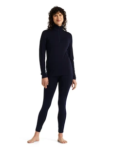 Dames T-shirt Icebreaker  W 260 Tech LS Half Zip MIDNIGHT NAVY