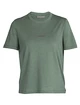 Dames T-shirt Icebreaker  W Central SS Tee SAGE