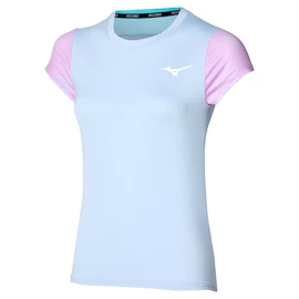 Dames T-shirt Mizuno Charge Printed Tee Halogen Blue