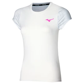 Dames T-shirt Mizuno Charge Printed Tee White