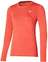 Dames T-shirt Mizuno Impulse Core LS Tee Living Coral S