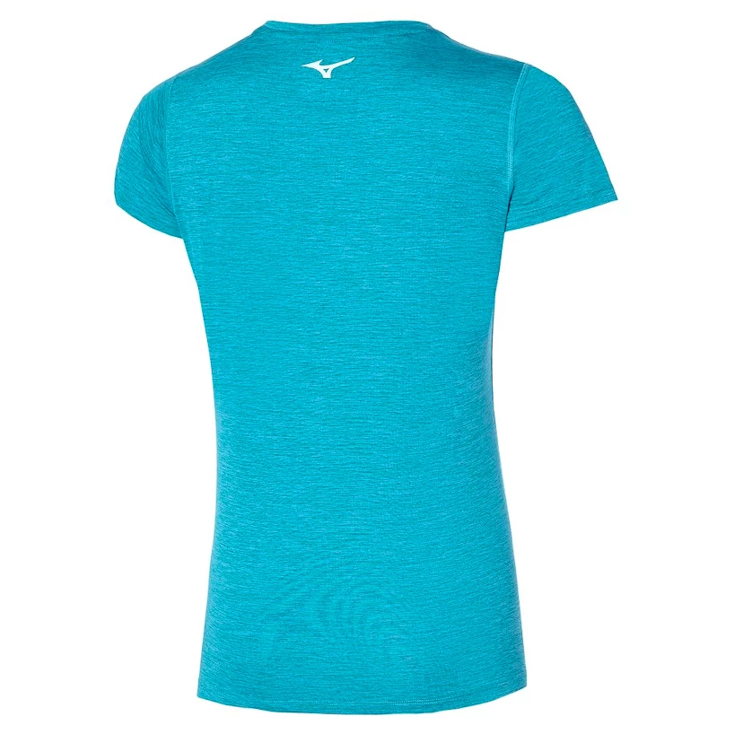 Dames T-shirt Mizuno  Impulse Core Tee Algiers Blue XS
