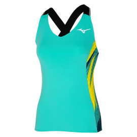 Dames T-shirt Mizuno Printed Tank Turquoise