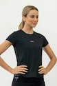 Dames T-shirt Nebbia  FIT Activewear T-Shirt “Airy” with Reflective Logo 438 black