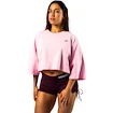 Dames T-shirt Nebbia STRONG BEAUTY Oversized Cropped Tee JUST FLOW 431 pink