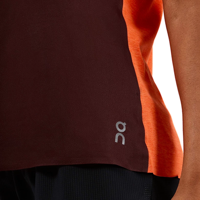 Dames T-shirt On  Performance-T Mulberry/Spice