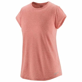 Dames T-shirt Patagonia Ridge Flow Shirt Sunfade Pink