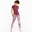 Dames T-shirt Puma  Run 5K Logo Tee Grape Wine