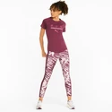 Dames T-shirt Puma  Run 5K Logo Tee Grape Wine
