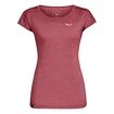 Dames T-shirt Salewa Puez melange dry Mauvemood