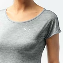 Dames T-shirt Salewa  Puez Melange Dry S/S Tee Quiet Shade Melange