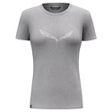 Dames T-shirt Salewa  Solidlogo Dri-release Heather grey 40