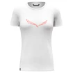 Dames T-shirt Salewa Solidlogo Dri-release White