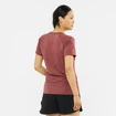 Dames T-shirt Salomon Cross Run Graphic Tee Cabernet