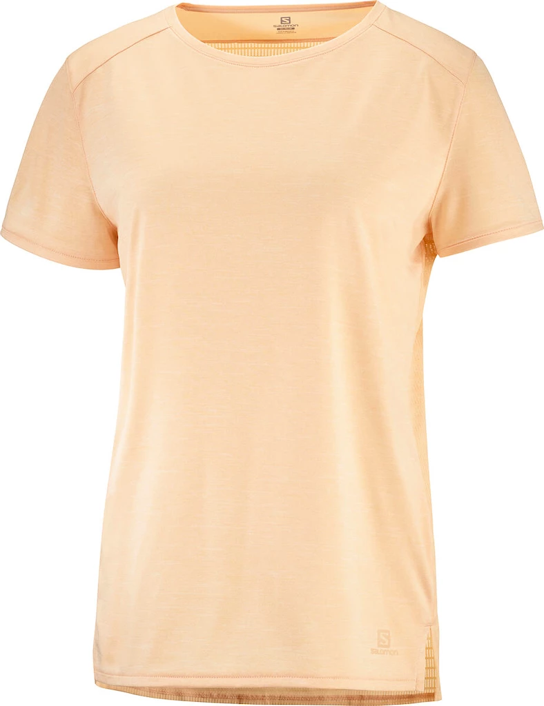 Dames T-shirt Salomon  Outline Summer SS Tee Apricot Ice