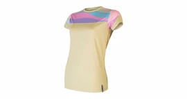 Dames T-shirt Sensor Coolmax Impress Sand/Stripes