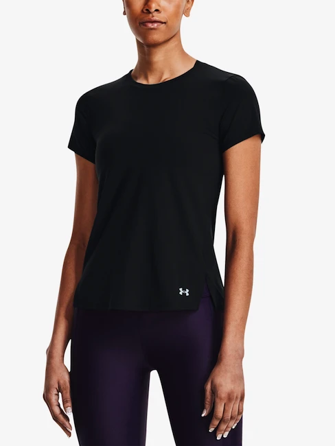 Dames T-shirt Under Armour  IsoChill Run Laser Tee-BLK S