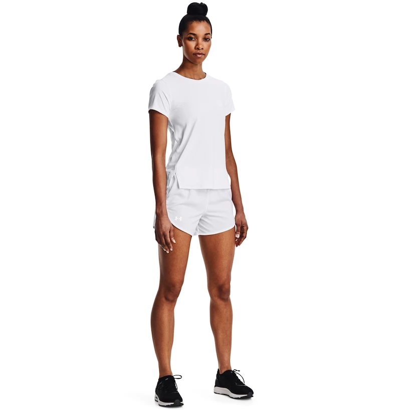Dames T-shirt Under Armour   IsoChill Run Laser Tee-WHT