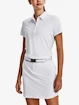 Dames T-shirt Under Armour  Playoff SS Polo-WHT S