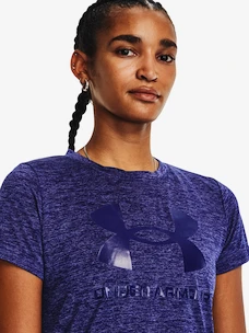 Dames T-shirt Under Armour  Tech Twist BL Gel SSC-BLU XS